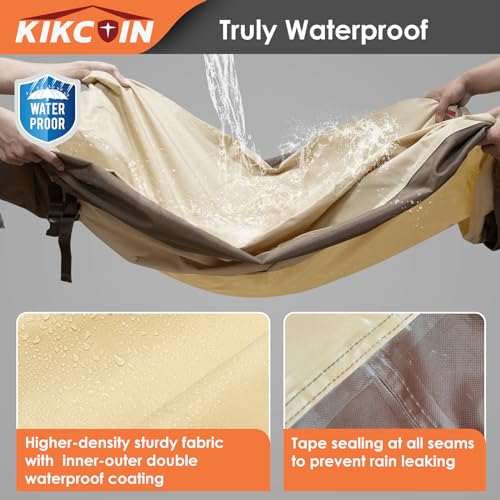 Kikcoin PATIO FURNITURE COVERS WATERPROOF For Table And Chairs, Rectangular Outdoor Furniture Set Cover, Anti-Fade, Tear/Water Resistant Patio Furniture Set Covers thumb #3