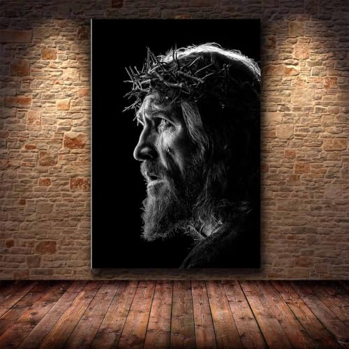 Peinture sur toile Jésus couronne d’épines affiche murale - 4