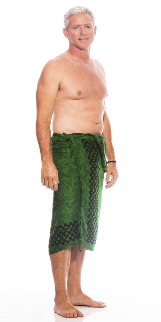 1 World Sarongs Mens Celtic Sarong in Interlace Knotwork