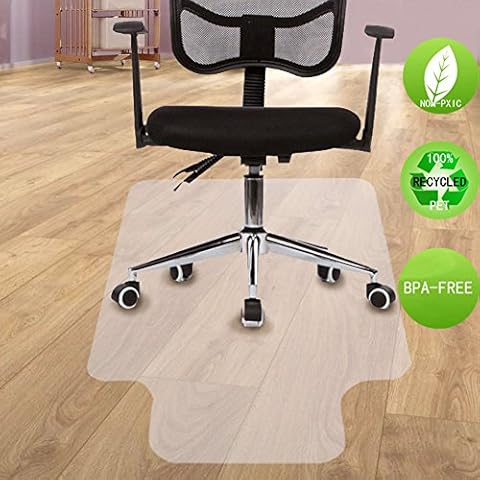 Office Chair Mat for Hardwood Floors, Computer Gaming Rolling Clear Chair Mat, Desk Chair Mat for Tile Floor, Transparent Floor Protection Mats for Office & Home(30" X 48" Rectangle) Cover