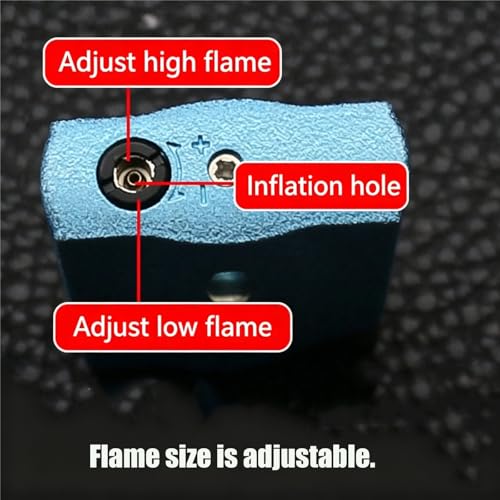 Encendedor metálico a prueba de viento con llama azul miniatura 6