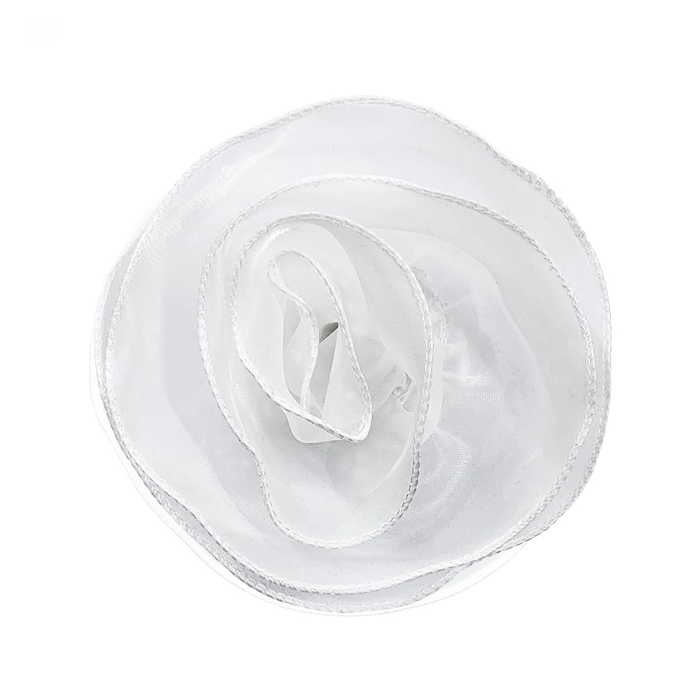 10inch Extra Large Flower Brooch Pin for Women Fashion Dainty Organza Satin Fabric Big Camellia Brooches Lapel Pins Wedding Dance Party Dress Accessories Exaggerated Jewelry Gift