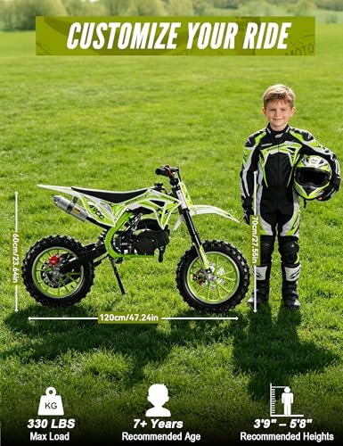 50cc Kids Dirt Bike 2-Stroke