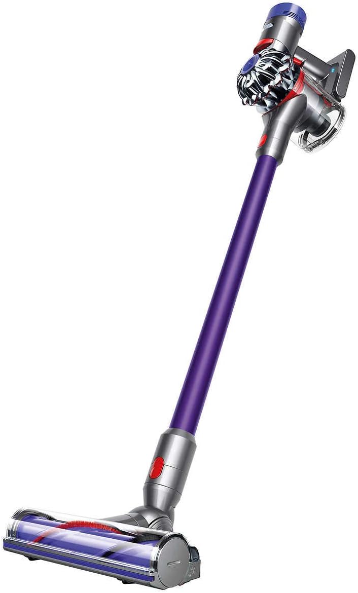 Dyson V8 Origin+ Cordless Vacuum in purple, fully assembled