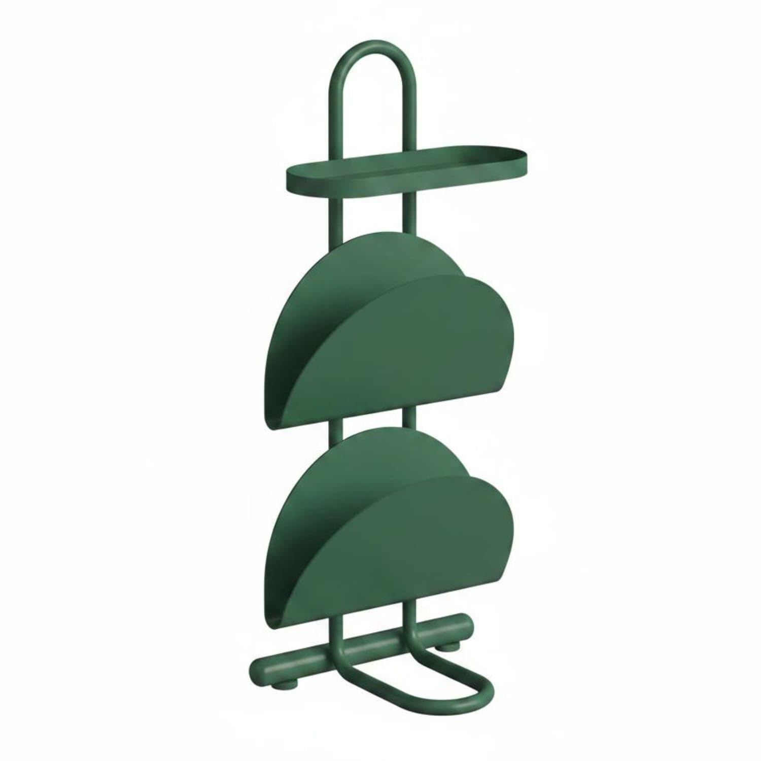 Bnf Easy to Move Magazine Rack Table Space-Saving Sofa Side Storage Table Modern Design Bedside Shelf Intended for Living Room, Bedroom, Balcony, Vintage Green-picture-12