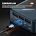 BOSGAME P5 Mini PC, AMD Ryzen 5 6600H Mini Computers, 24GB Dual Channel DDR5 512GB NVMe SSD, Quad Display Desktop PC, 2.5G LAN, Wi-Fi 6E, BT 5.2