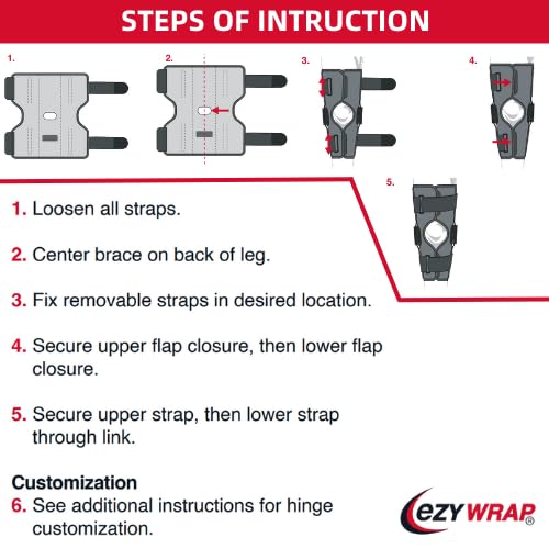 Miniatura 6 de Rodillera con bisagras Rally  Rodilleras totalmente ajustables para aliviar el dolor de rodilla  Rodilleras cómodas y transpirables con bisagras