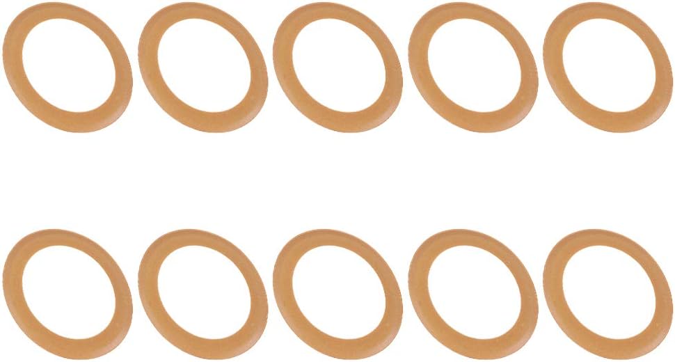 10PCs Cylinder Rubber Ring Pump Accessories Pump Piston Rings Size Approx 68 48 1mm for 1100w Oil Silent Air Compressor