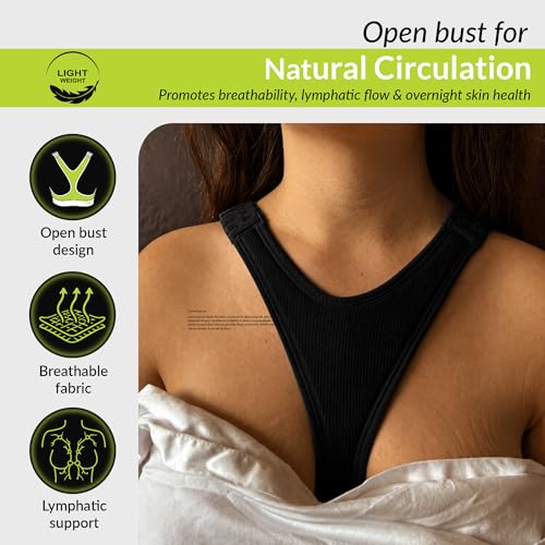 Image of Anti-Wrinkle Sleep Bra for Women - Prevent Cleavage Wrinkles & Chest Creases, Night Bra for Side Sleepers