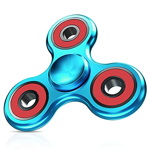Fidget Spinner Toy,Ultra Durable Stainless Steel Bearing High Speed Spins Precision Metal Hand Spinner EDC ADHD Focus Anxiety Stress Relief Toys for Kids,Adults (Blue) Fidget Spinner Toy,Ultra Durable Stainless Steel Bearing High Speed Spins Precision Metal Hand Spinner EDC ADHD Focus Anxiety Stress Relief Toys for Kids,Adults (Blue)