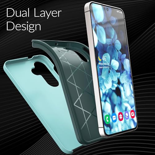 Image of Crave Compatible with Samsung Galaxy S25 FE Case, Shockproof Protection Dual Layer Case for Samsung Galaxy S25 FE (6.7 inch) - Aqua