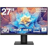 KOORUI 27" 4K Monitor, IPS Matte Display (3840x2160/HDR10/DCI-P3 90%/VESA Compatible) Height Adjustment Desktop Monitor HDMI DP Connection