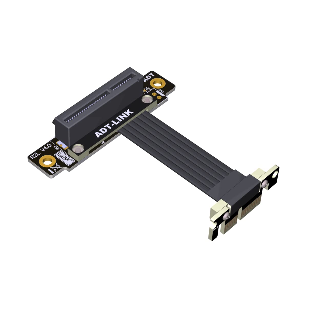 Cable extensor PCIE 4.0 X1 a X4 R12SL-TL de 30 cm con blindaje premium de señal 2