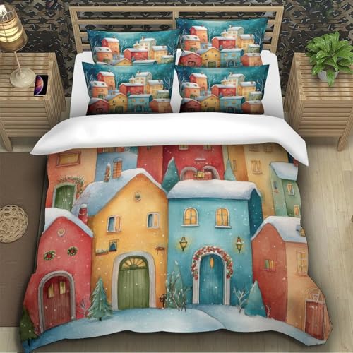 Housse de couette imprimé 3D haute définition microfibre premium 135x200 - 5