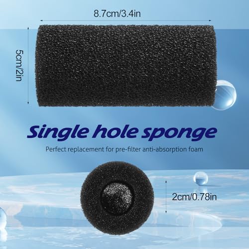 Image of 12Pack Pre-filter Sponge for Aquarium Sponge Filter Aquarium Foam Rolls Shrimp Fry Fish Tank Filters 0.8 inch Intake Replacement Filters Sponges for Small Fish Shrimp Fry Fishes Tank Covers Accessories