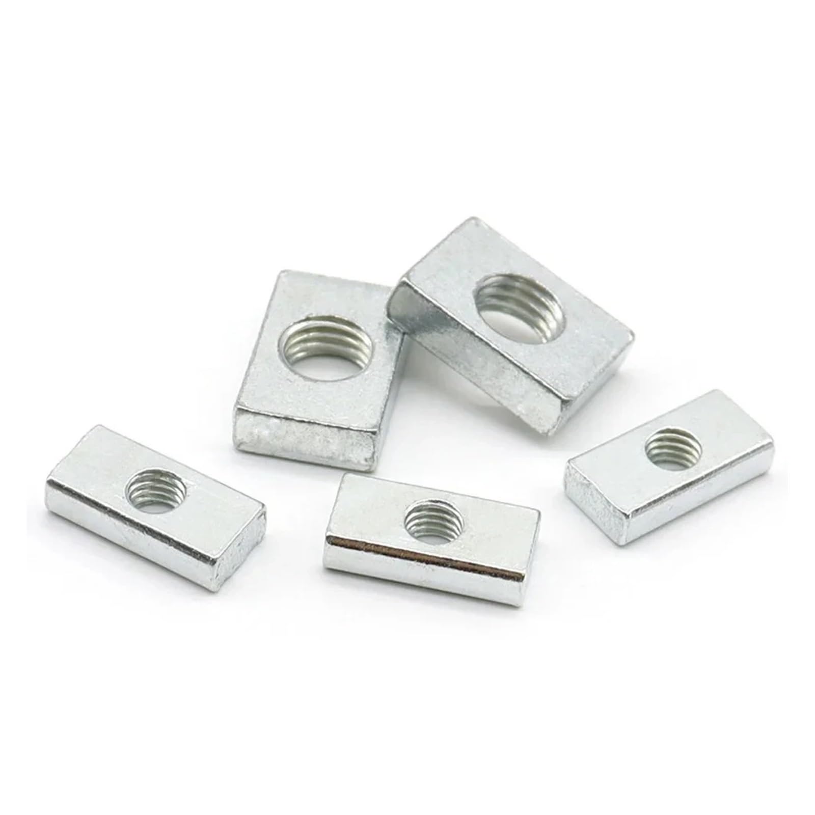 Tuercas rectangulares de acero al carbono galvanizadas