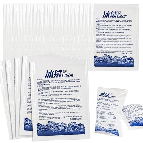 RAINFLOW 35 Pcs Dry Ice Packs for Shipping - Reusable Cold Ice Packs for Shipping Frozen Food Coolers Lunch Boxes
