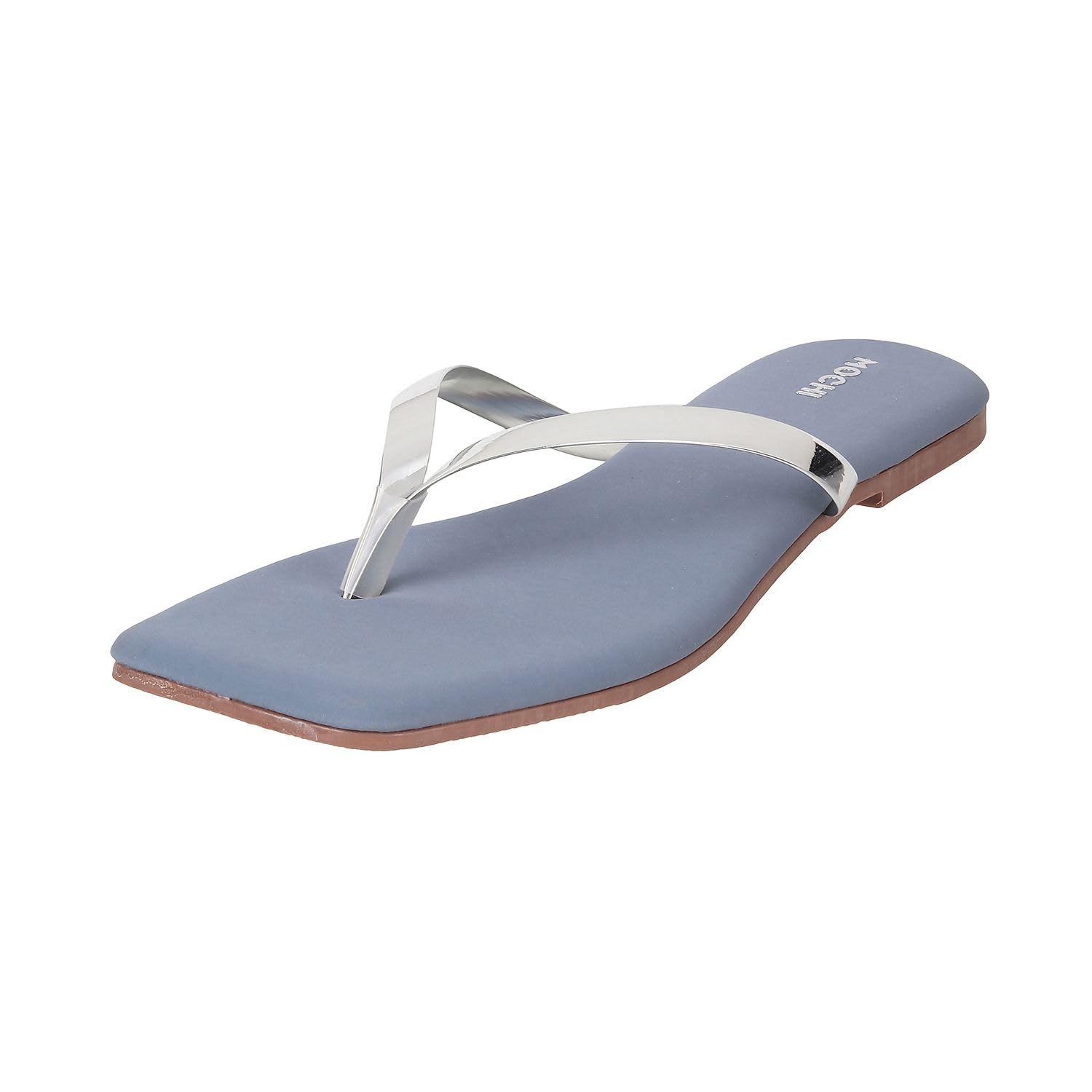 Mochi Women Gun Metal Synthetic Leather Thong Chappal UK/7 EU/40 (32-425) (B0C7CM73Q7) Amazon Price History, Amazon Price Tracker
