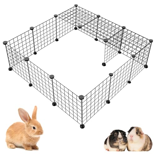 16 Panels DIY Small Animal Playpen, Pet Playpen, Dog Puppy Playpen, Guinea Pig...