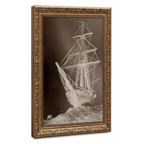 Impression photo vintage grand tableau toile encadrée pour habiller mur vide