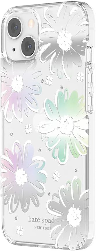Kate Spade New Yorkkate spade new york Protective Hardshell Case for iPhone 13 - Daisy Iridescent Foil