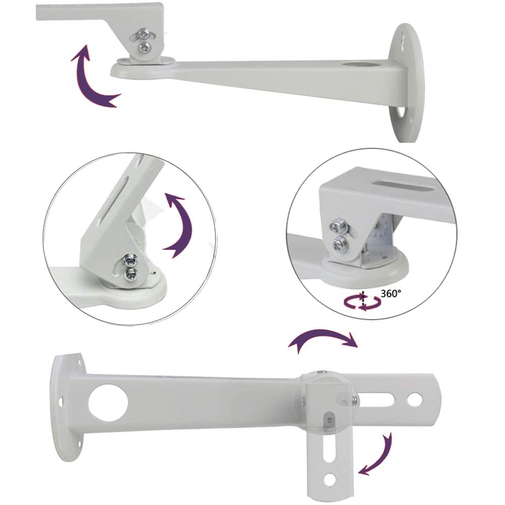 Mini Projector Wall Mount Length 7.9" Rotation 360° Tilt 60° Load 7.8