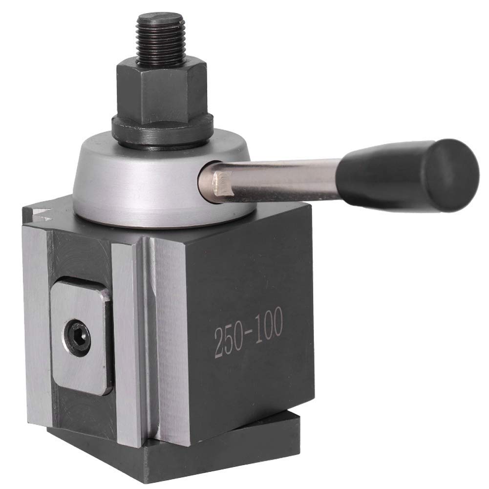 Tornio CNC Portautensili Portautensili a Cambio Rapido Supporto per Tornio a Colonna a Pistone AXA Portautensili per Tornio CNC 6-12 Pollici 250-100 con Struttura di Bloccaggio a Pistone ed