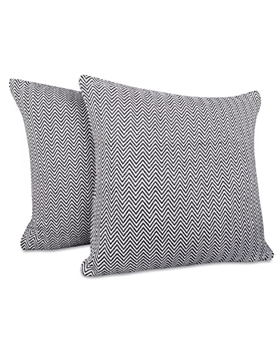 Gräfenstayn Lot de 2 Premium Housse de Coussin - 100% Coton - 50 x 50 cm Rectangulaire - Housse...