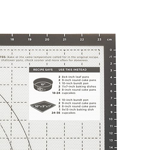 Image of Tovolo Pro-Grade Sil Pastry Mat w /Reference Marks for Baking, Food and Meal Prep, Cooking and More 25 inch x 18 inch