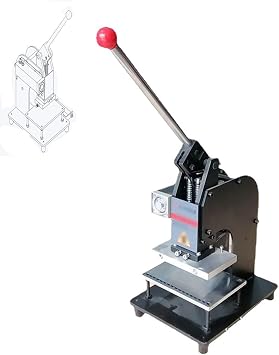 Hot Foil Stamping Machine, 500W Manual Hot Foil Stamping Machine, Bronzing Machine, Embossing Machine, Bronzing Pressure Mark Machine, for PU Leather Paper, Wood