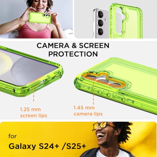 AICase for Samsung Galaxy S24 Plus/S25 Plus Case Clear,Heavy Duty Durable 3-Layer Crystal Transparent [Not Yellowing][Military Grade Drop Protection] Shockproof/DropProof Protective for 6.6" 5G_3 by AICase - Image 2