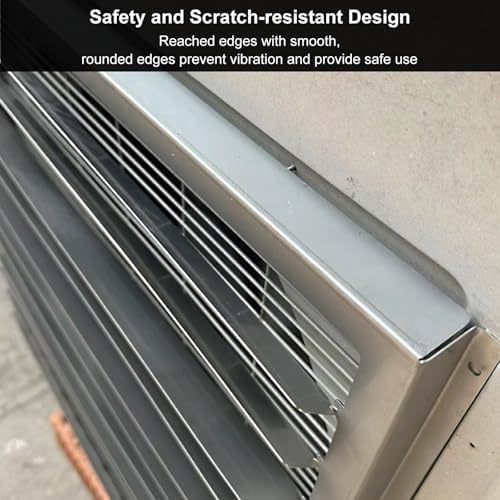 Stainless Steel AC Vent Deflector - Weather-Resistant Cover, Prevents Direct Airflow, Ideal for Home & Office Use, Enhances Comfort & Energy Efficiency