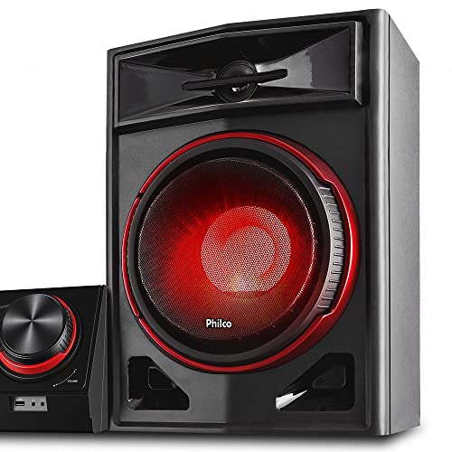 Mini System, PHS1900BT, Conexão Bluetooth e USB, 1900W RMS, Bivolt, Philco