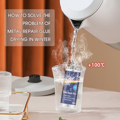 Ganbaro Metal Repair Glue, Casting Repair Glue, High Temperature Resistant Liquid Metal Welding Filler for Metal Casting Defect(100g), XY0096-F - Image 2