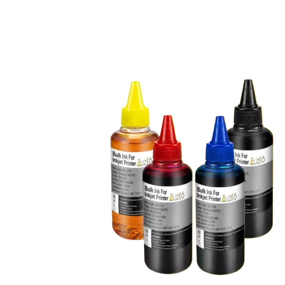 Inchiostro colorante di ricarica universale da 100 ml compatibile con i modelli di stampante a getto d'inchiostro 301 302 303 304 305 e 104(1SET)