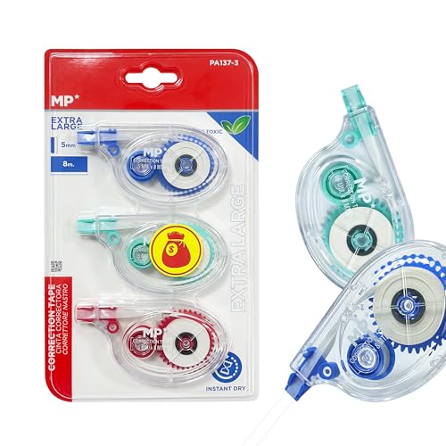 MP Tipex Cinta Correctora 8m*5mm Blister de 3 Unidades