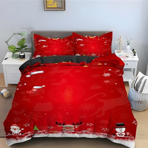Housse de couette 220x240 avec fermeture éclair pratique et microfibre douce
