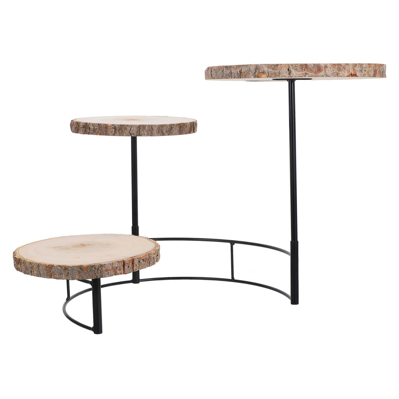 PRETYZOOM Kuchen Etagere Aus Holz Mehrstufiger Dessertständer Für Hochzeiten Geburtstage Und Partys 53.00 X 40.00 X 35.00 cm Als Servierregal Und Dekoration