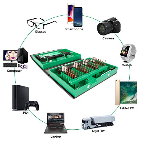 38 in 1 Precision Screwdriver Set Repair Tool Kit for iPad, iPhone, Laptop and More Tablet Computer Electronic Devices (38 in 1)