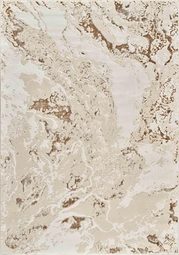 Picasso Modern Living Room Rug - Abstract Area Rugs Beige - Runner 60x220 cm - Cosy Home Interiors Picasso Modern Living Room Rug - Abstract Area Rugs Beige - Runner 60x220 cm - Image 4