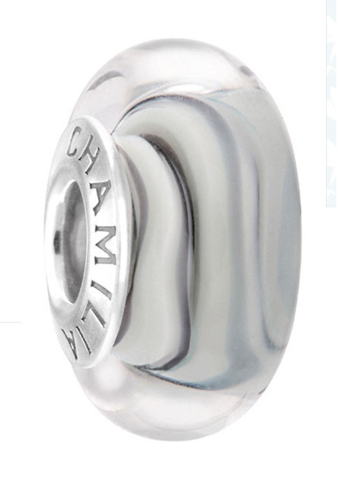 Authentic Glass Whirligig - Earl Grey Charm Bead