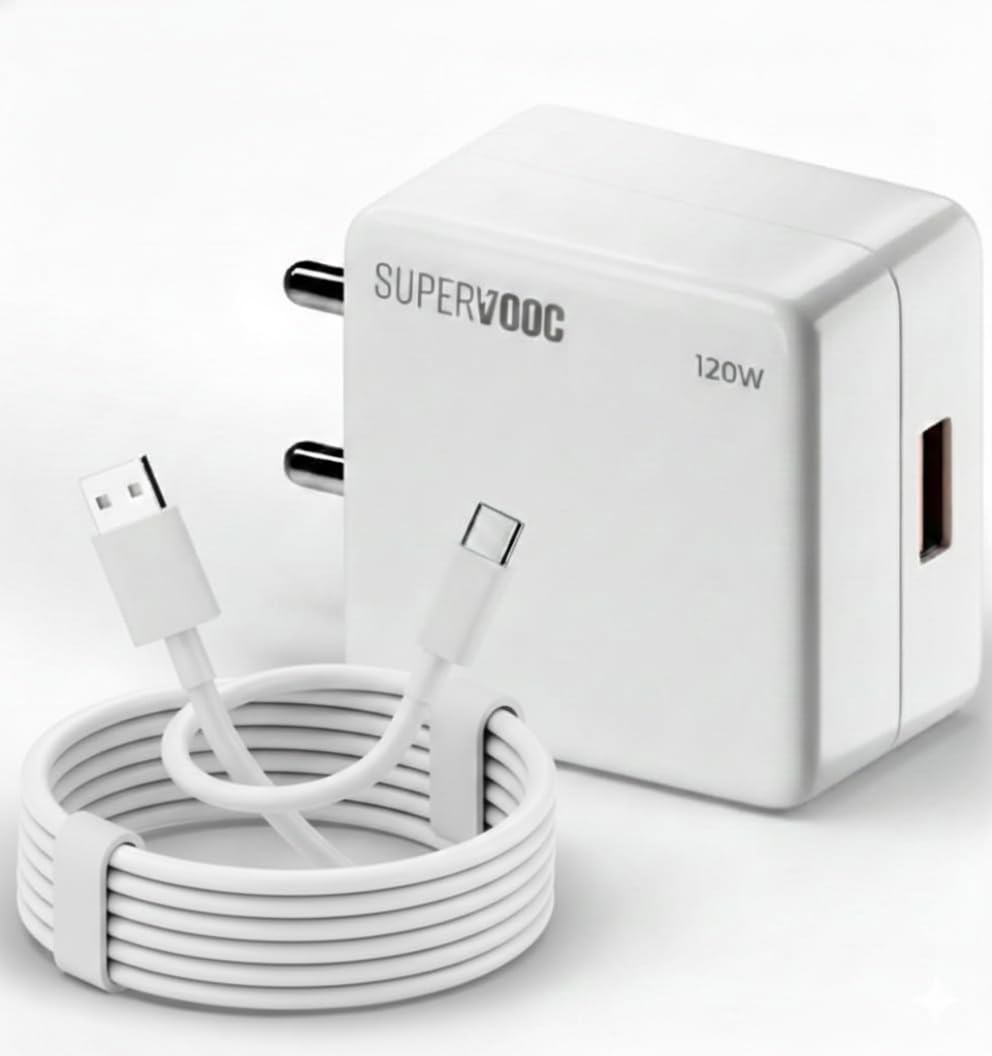 [Orginal] OPPO 120W SUPERVOOC Fast Charger & Cable for Adapter Compatible with Reno 12 Pro, 11, 10 Pro, 8, 7, 6, 8T, F27, F25 Pro, F23, F21, F19, F17, Find, Ultra,Series,Wall Charger with Type-C Cable-image-27