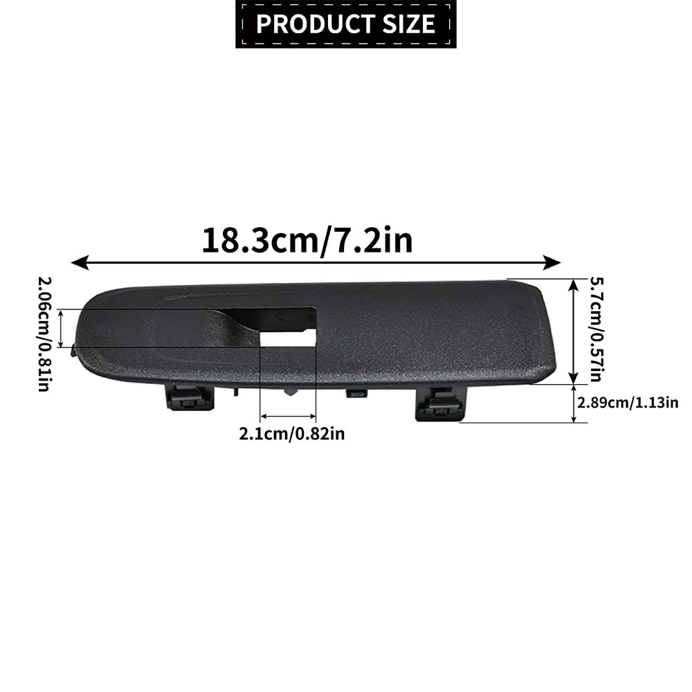 Marco para botones de vidrio para ventana del auto, compatible con Peugeot Partner Rifter Mk4 K9 Citroën Berlingo 98167918ZD Interruptor de elevación del vidrio de la ventana