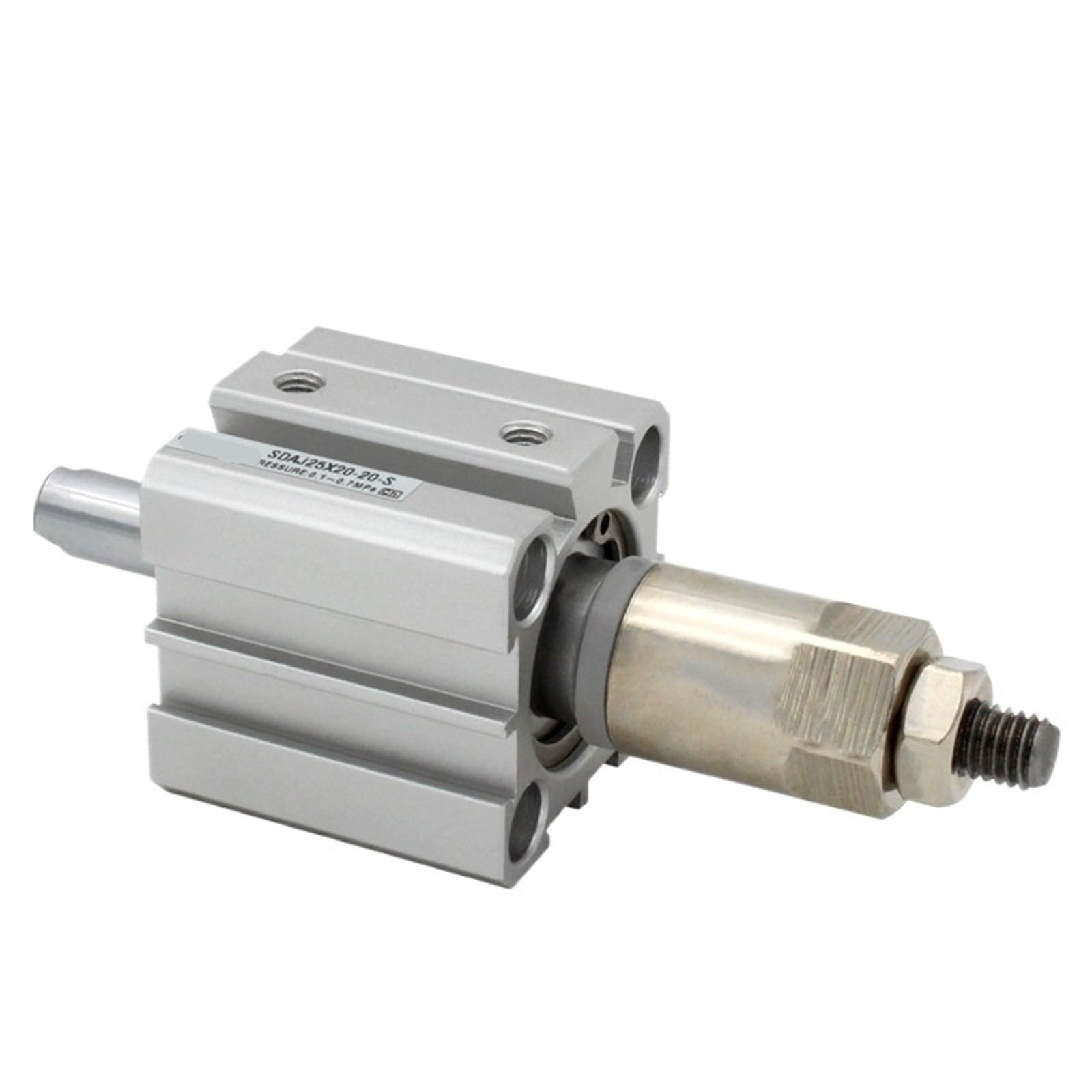 Vérin pneumatique Compact à Double Effet, série J32, alésage 32 mm, Course réglable, J32X20-20, J32X30-20, S-BJ32X100-50(SDAJ32X40-30,Nill)