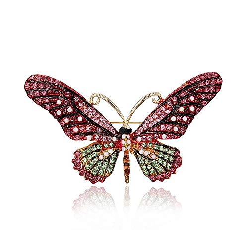 Image of Variety Styles Butterfly Brooch - Multi-Color Rhinestone Crystal Brooch Pin Cute Butterfly Shape Corsages Brooches Decoration Gift for Women