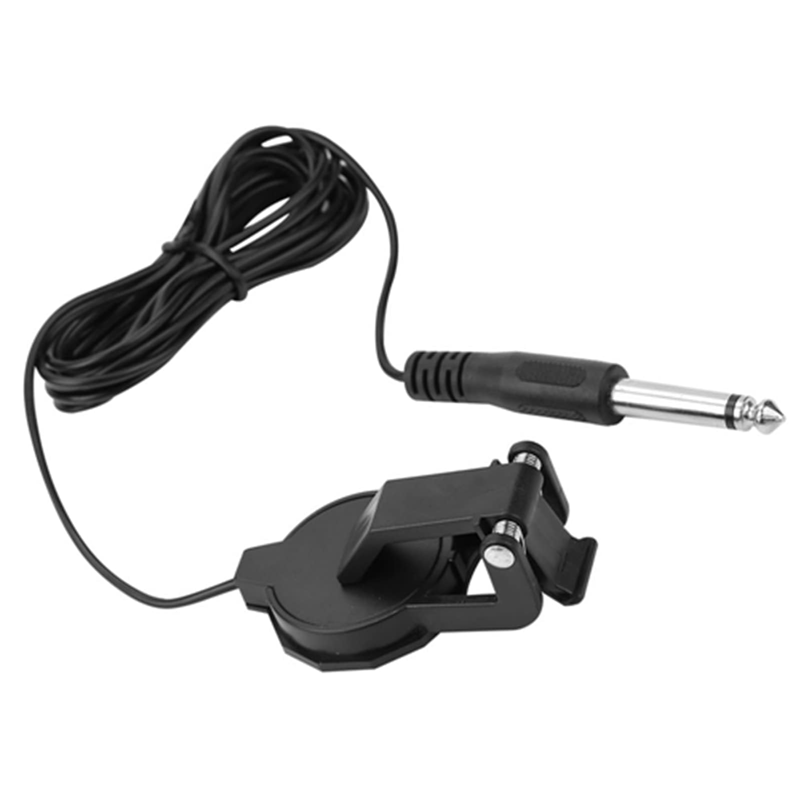Bnineteenteam Przypinany mikrofon piezoelektryczny przetwornik skrzypce gitara akustyczna ukulele przetwornik z gniazdem audio 6,35 mm i 3-metrowym kablem audio, przetwornik, akcesoria do instrumentów