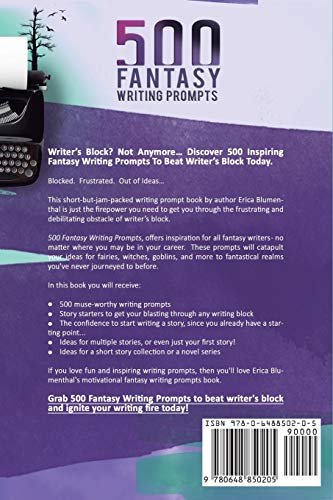 500 FANTASY WRITING PROMPTS: Fantasy Story Ideas and Writing Prompts for Fiction Writers (Busy Writer Writing Prompts) - Image 2