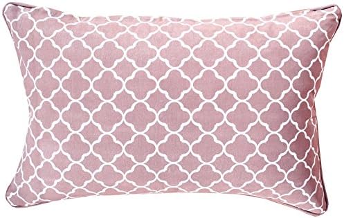Elce Living Palm Springs Cushion Cover, 60 cm x 40 cm, Cotton, Dusty Pink