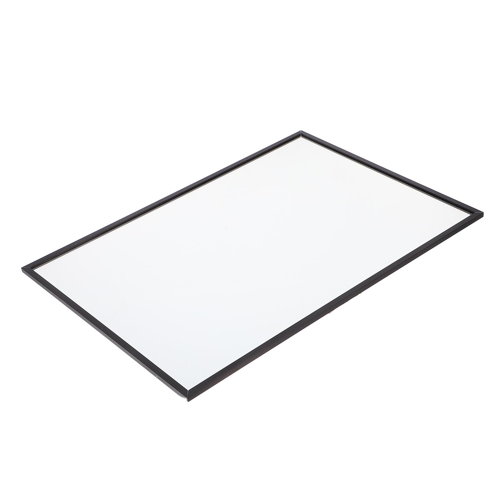 Miroir de Magasin de Chaussures en Alliage d'Aluminium et Verre Noir, Reflet Clair et Stable