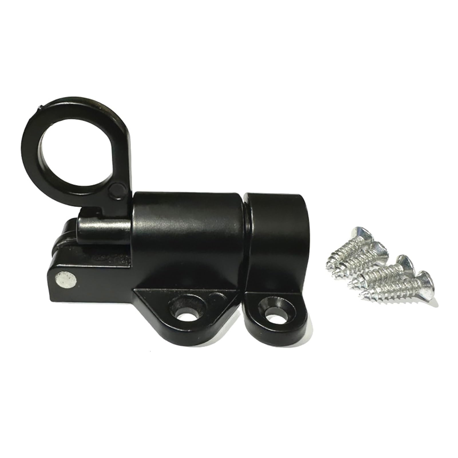 Miunihuooo Black Pack Of 2 Spring Automatic Latches, Push Bolt Sliding Locks